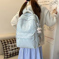 Japanese ginkgo leaf high-value backpack - stylish school bag for middle and high school students, women's casual, fresh, sweet, and large capacity backpack
