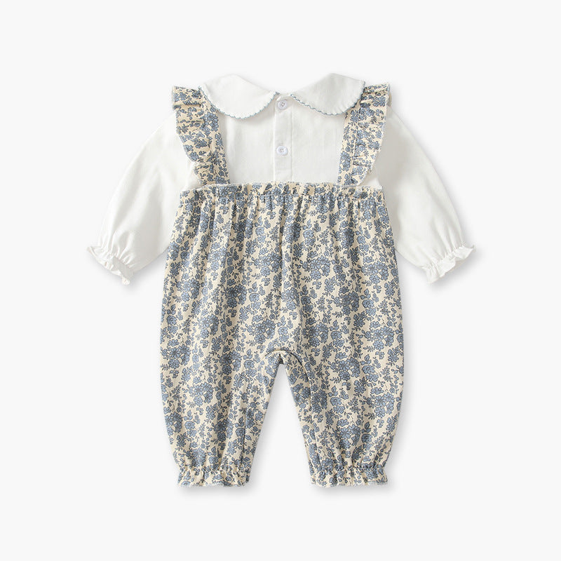 Autum jumpsuit type a pure cottonlong sleeves autumn clothing baby romper k-style small monthly children's clothing baby clothes clothing