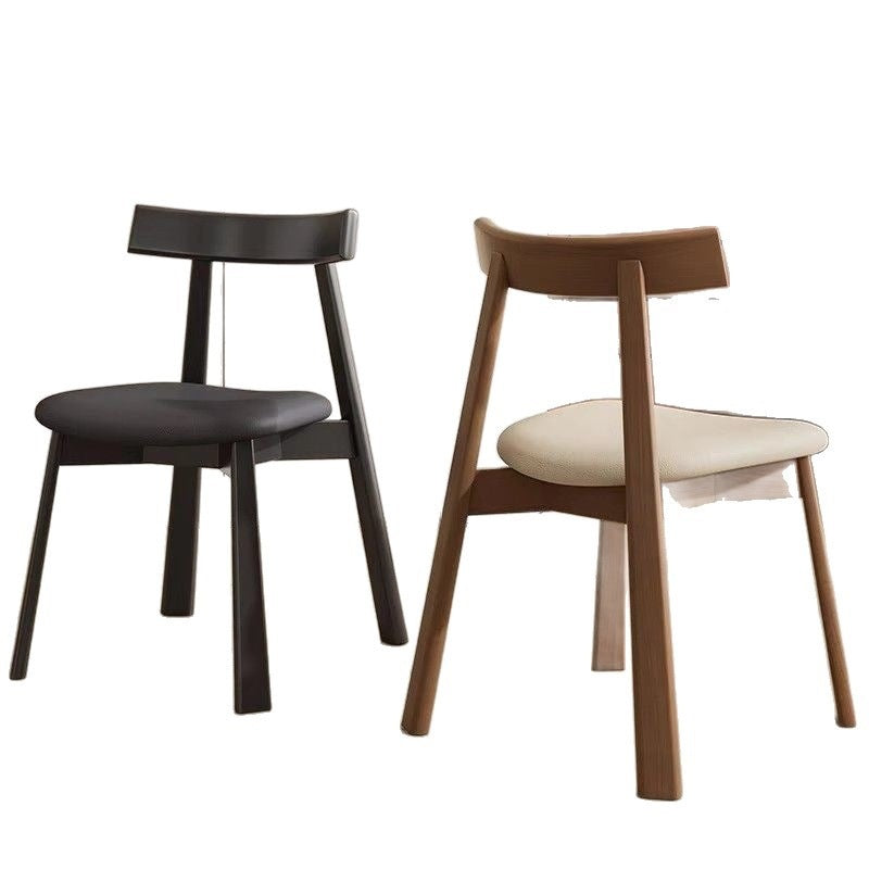 Solid wood dining chair scandinavianfrench medieval feng for home dining chair casual back dining chair black paddle restaurant bar chair