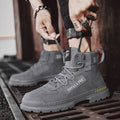 Spring high-top men's shoes 2025 new spring sports casual waterproof non-slip wear-resistant shoes men's martin boots trendy shoes