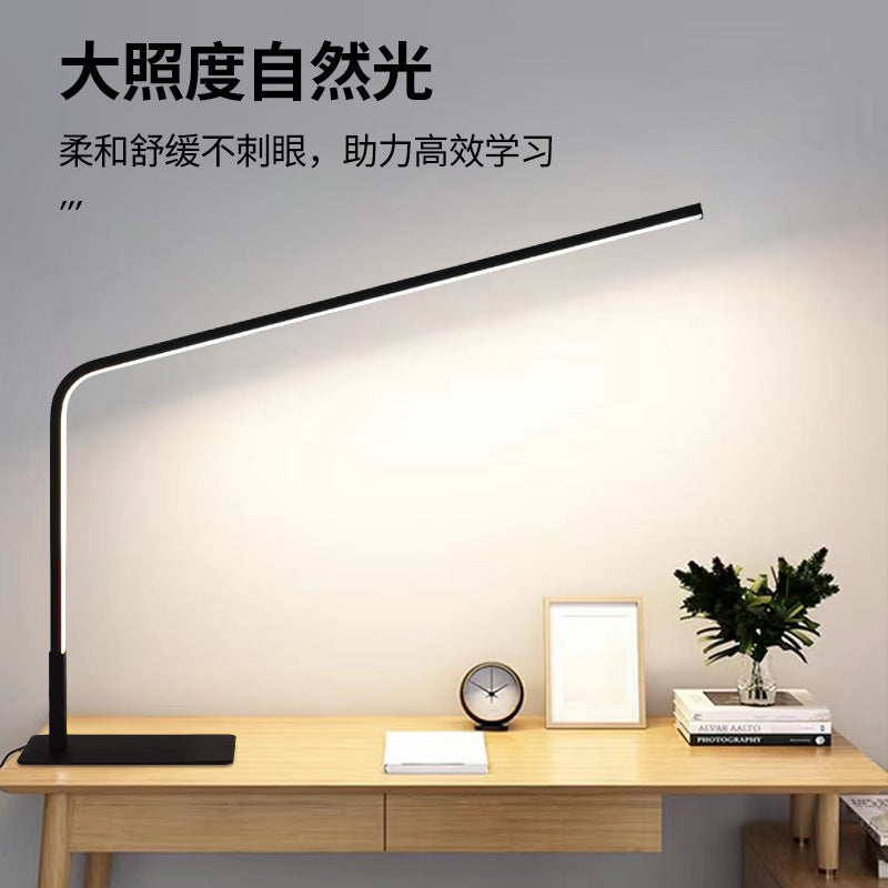 Full spectrum led desk lamp - eye protection for bedroom, study, and students - flicker-free, ideal for reading and writing