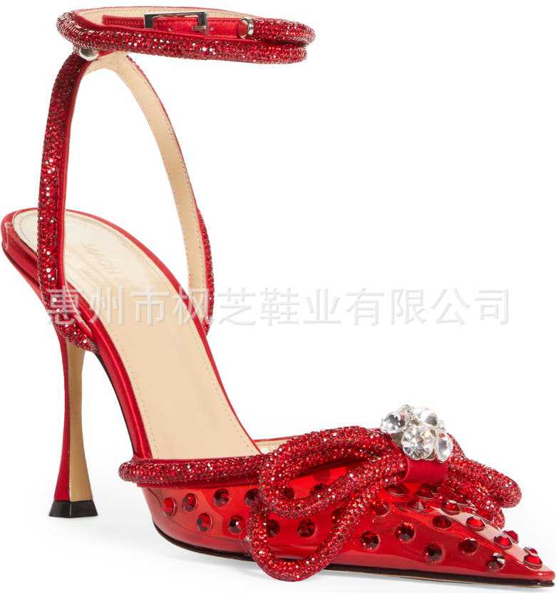 personalized high-heeled sandals bows rhinestone women's shoes stiletto pointed high heels fashion women's cross-border exclusive supply