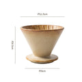 Retro japanese high-looking kiln-turned ceramic coffee filter stylish mocha coffee filter cup coffee powder filter