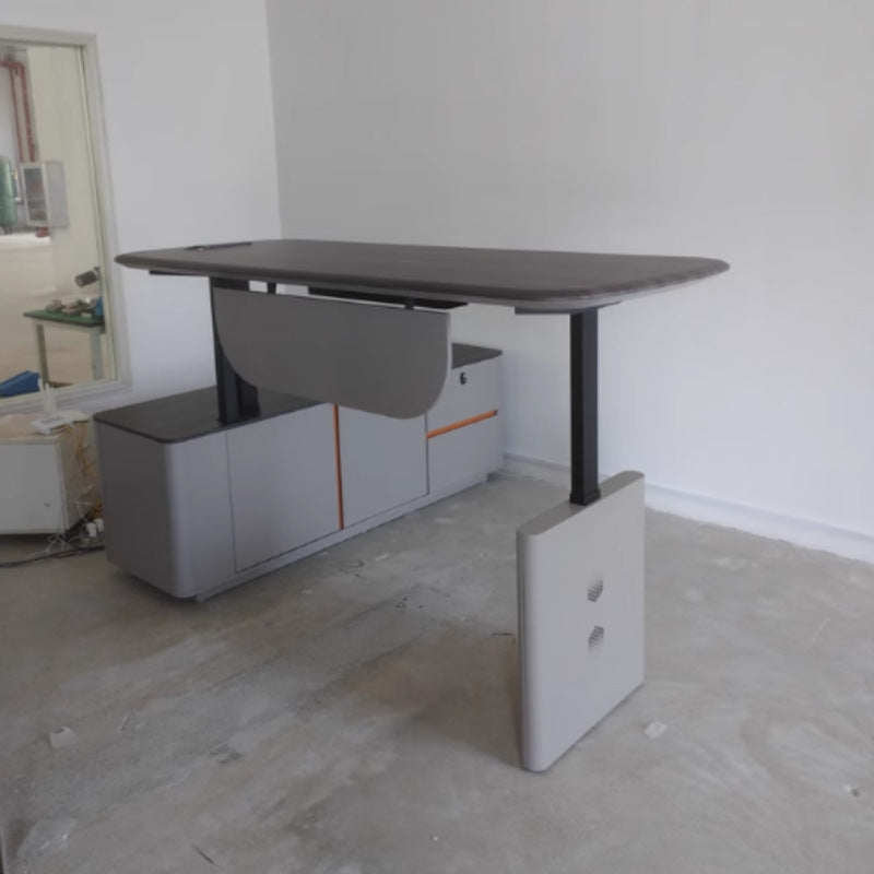 Saint li electric adjustable desk - executive office table, smart dual motor, minimalist modern, light luxury, high-end office electric desk