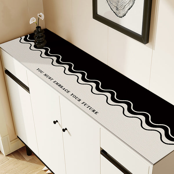 Edge cabinet, table mat, shoe cabinet mat, waterproof and oil-proof leave-in tablecloth, light luxury, high-end TV cabinet, countertop protection mat