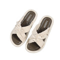 Thick sole slippers for women outwear 2025 summernew arrival cross one-line slippers with a sense of shit-stepping soft bottomfashion sandals