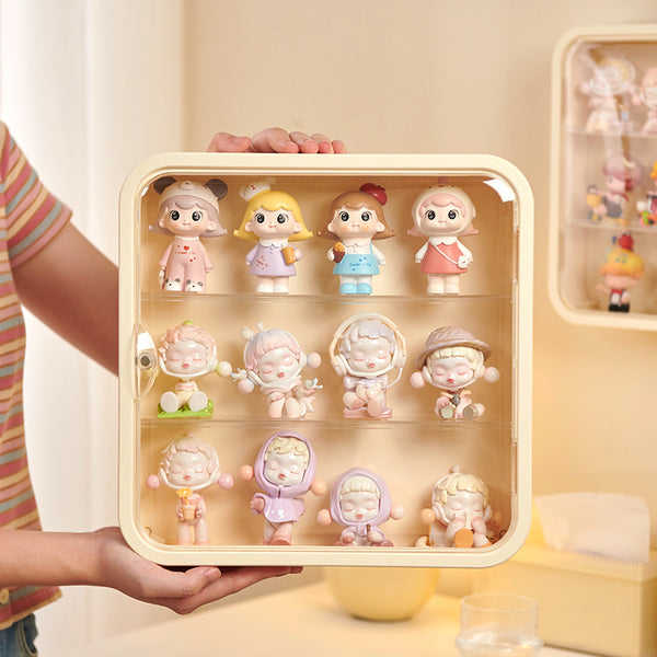 Blind box storage display stand Wall-mounted POP MART display box display Wall-mounted shelf Transparent figure cabinet