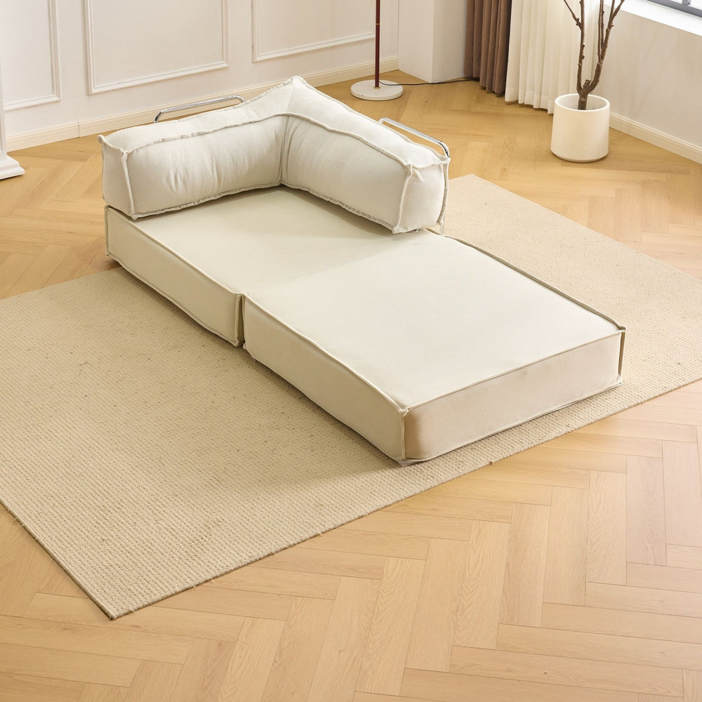 Sofa living room fabric casual small apartment rental house single and double reclining sofa assembled foldable dual-purpose sofa bed