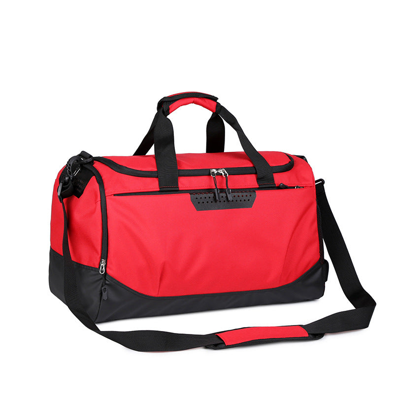 Cross-border large-capacity messenger bag travel bag fitness bag sports luggage bag waterproof dry and wet separation belt shoe space portable