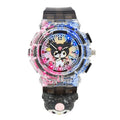 Kids' cartoon sanrio kuromi luminous electronic watch - girls' digital & analog quartz watch for elementary and middle school students