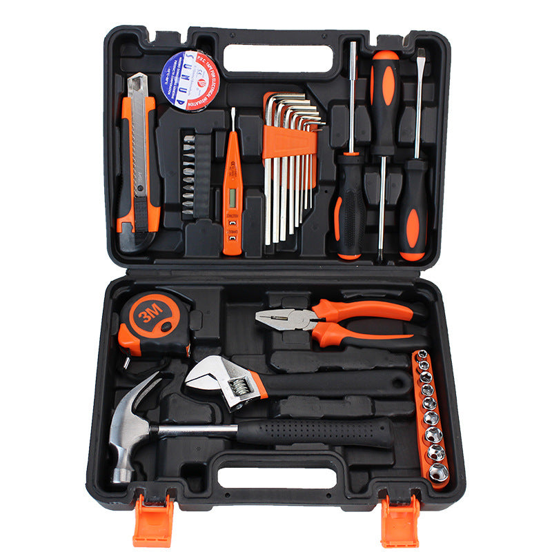 M size medium comprehensive combination toolbox Car emergency tool set Household carbon steel hardware tools 30 series
