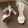 summer new arrivals: plus-size women's high-heeled sandals for cross-border e-commerce. sizes 34-42 available. wholesale options available. dropshipping to  and