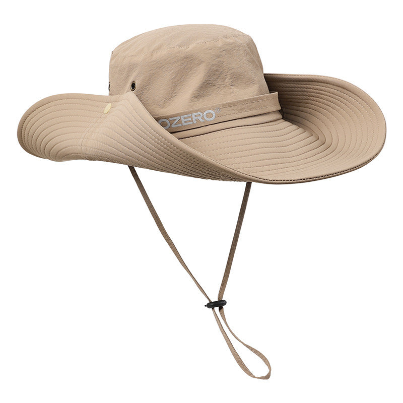 Men's and women's summer breathable quick-drying sun protection big-brimmed sun hat mountaineering hat wild hiking fishing sun protection bucket hat