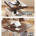 Solid wood coffee table tea table living room for homefoldable table sofa side table tea cabinet trolley movablelift coffee table