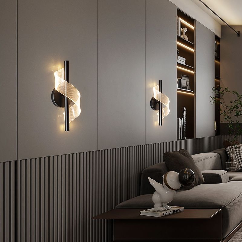 Modern minimalist bedroom bedside lamp corridor aisle light creative personalized master bedroom bedside wall lamp popular decoration wall light