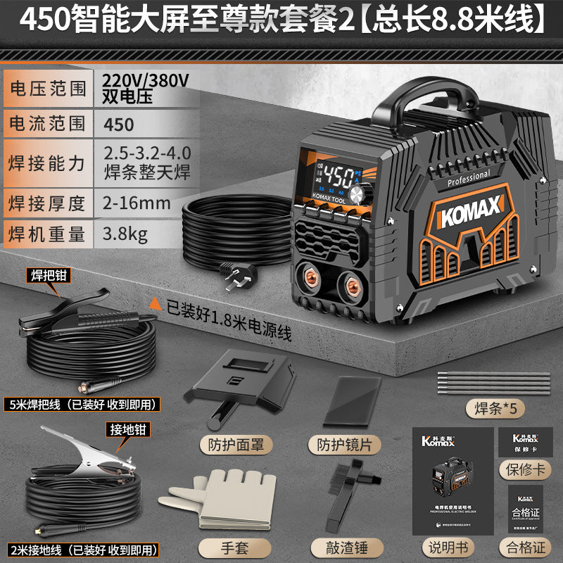 220v portable mini welding machine for home use, 315 dual voltage industrial grade all-copper 380v welder