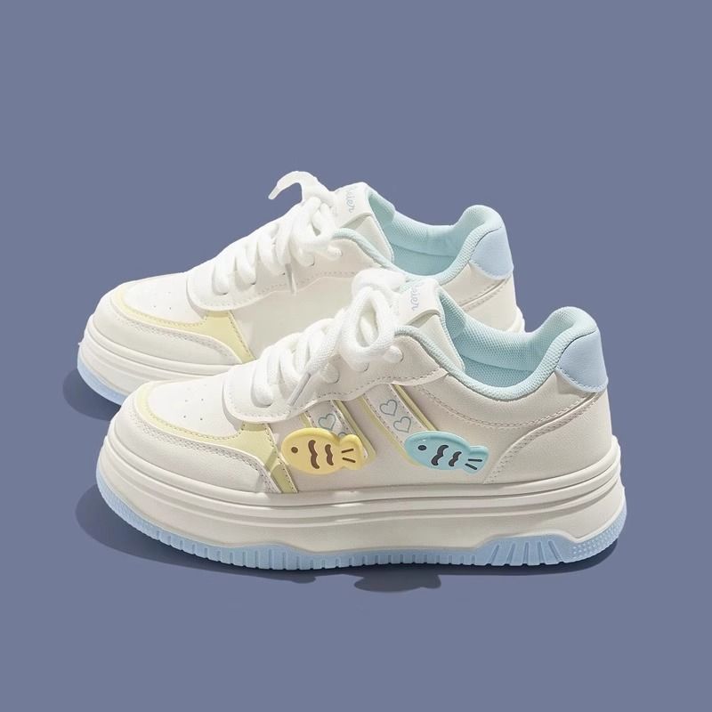 Girls' athletic shoes - new  autumn collection: breathable mesh sneakers, white shoes, skate shoes for kids and big kids