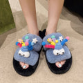 Thick solefashion furry slippers for women outwear2025new arrivalfall and winterfor homehome fairy cotton slippers ins trend