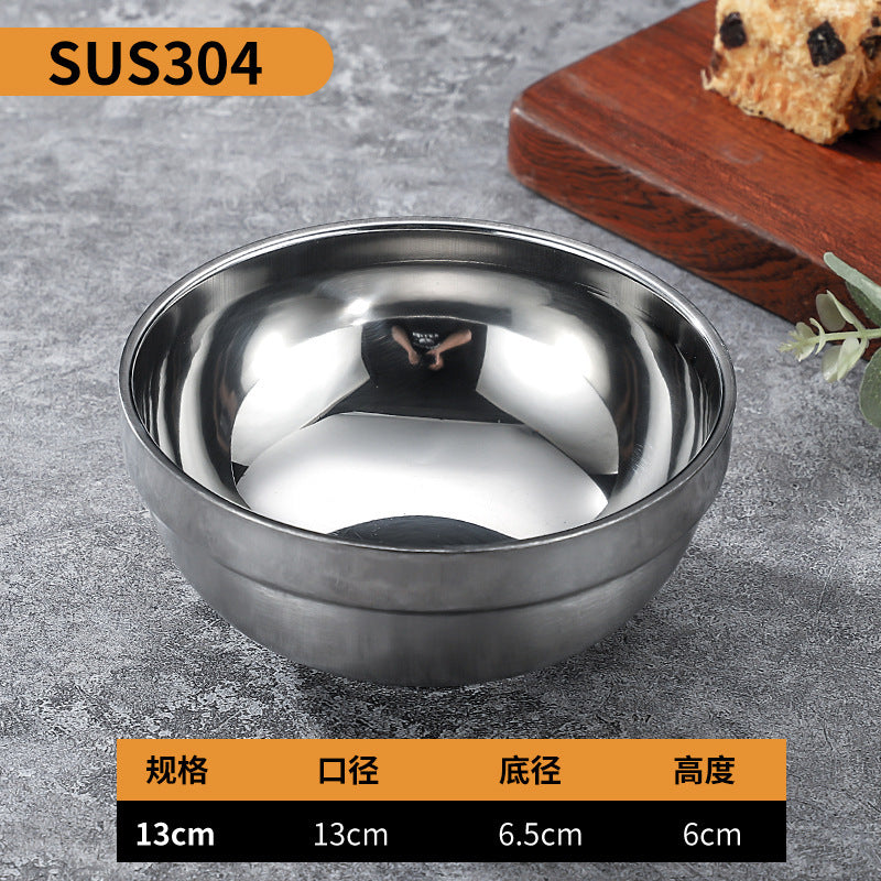 304 stainless steel double-walled insulated bowl - perfect for home, kindergarten, and kids' mealtime. soup bowl available with custom logo