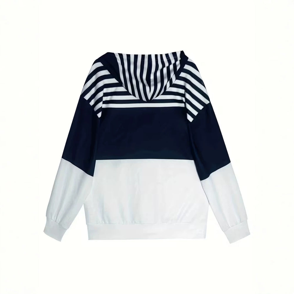 hot-selling plus-size women's zip-up hoodie, new casual long-sleeve hooded sweatshirt jacket, dropshipping available