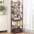 Installation-free bookshelf floor-standing multi-layer kids book storage rack simple bookshelf for home living room bedroom storage rack iron
