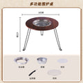 Home outdoor barbecue grill smokeless barbecue portable foldable barbecue table charcoal barbecue outdoor courtyard tea making around the stove