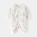 Babibele quilted romper - lightweight cotton, seamless bodysuit, autumn/winter pure cotton newborn butterfly outfit, baby crawling suit