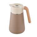 304household thermos hotel restaurant stew teapot thermos flask vacuum thermos flask wooden handle wedding thermos kettle