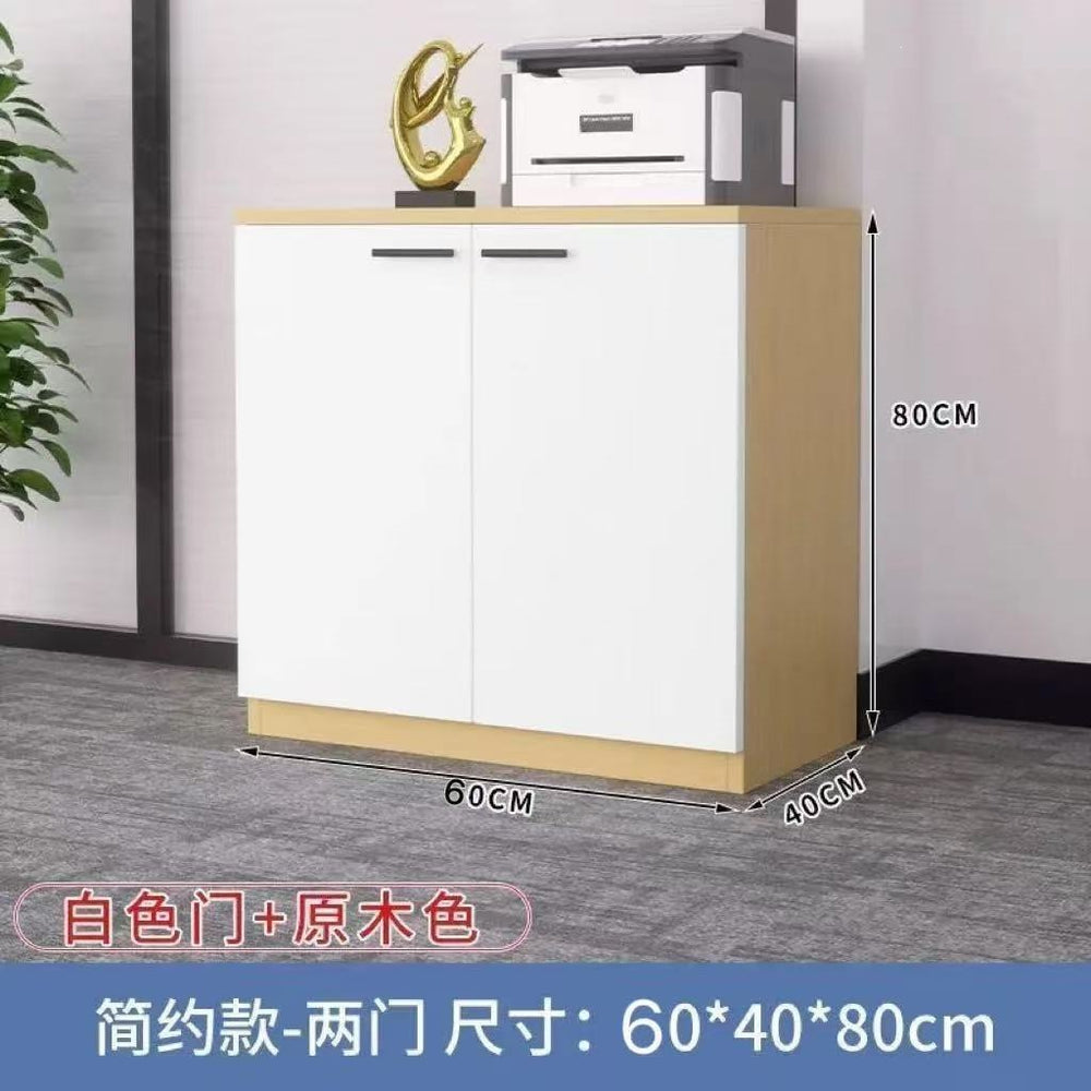 Office file cabinet partition cabinet wooden wall-mounted information cabinet table side tea cabinet with lock storage low cabinet storage cabinet