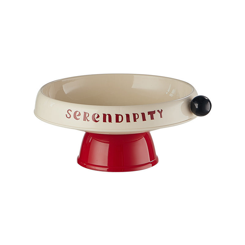 Cream feng shui fruit plate household living room coffee table desktop dried fruit plate Nordic style candy box nut snack plate