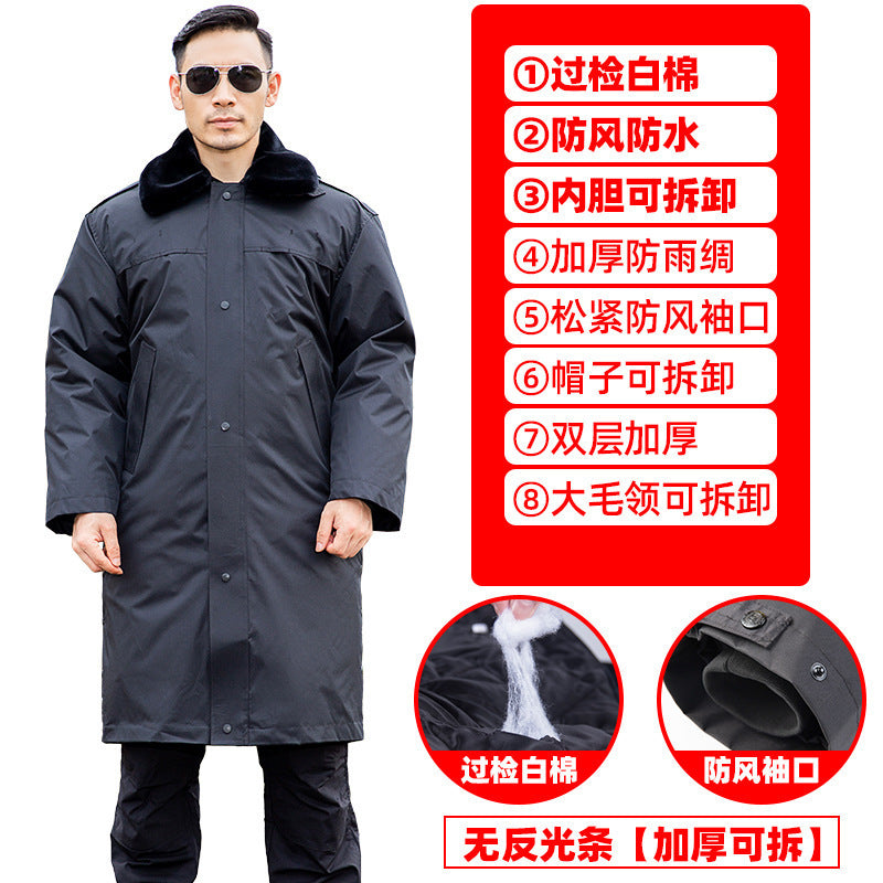Work cold storage cold clothing Northeast cotton-padded jacket yellow-green coat long winter thickened new military coat men's cotton-padded coat