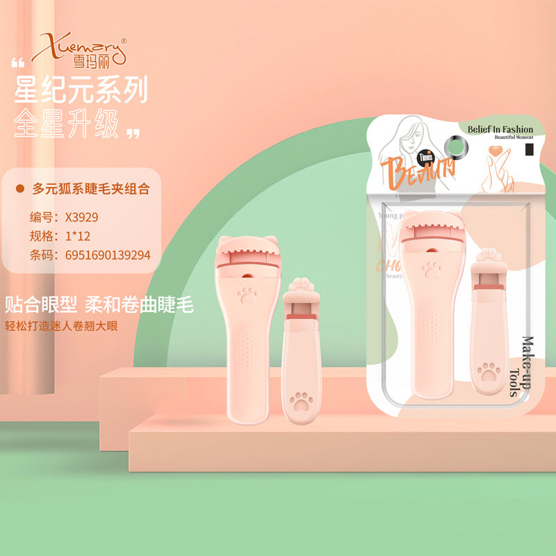 Keqi comfy basics wide-angle duck tongue eyelash curler fits eyelids, curls and long-lasting hair-styling with adhesive strips, beauty tools