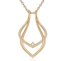 New arrival: european & american fashion geometric ring stand necklace wedding magic engagement safety pendant necklace gift