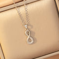 X8301-32 [titanium steel chain copper inlaid zirconium pendant]