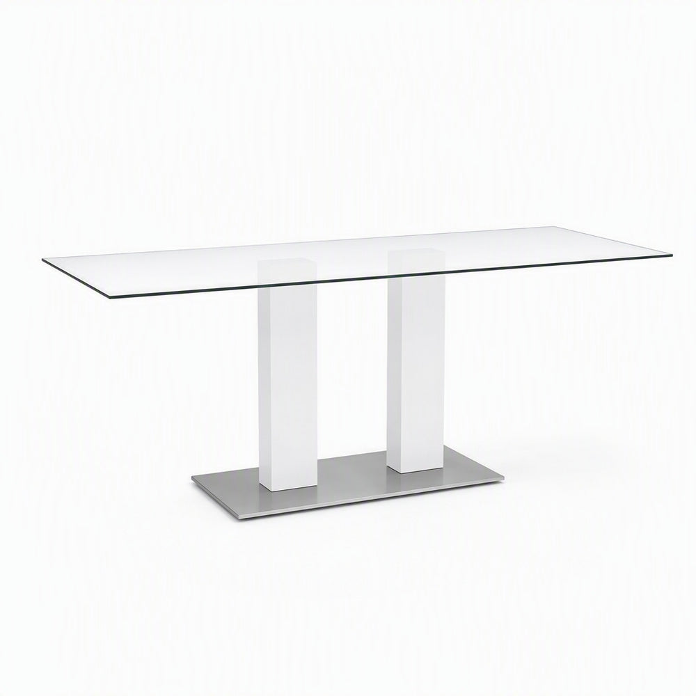 Amazon tempered glass dining table - modern minimalist chinese style chair set - premium luxury