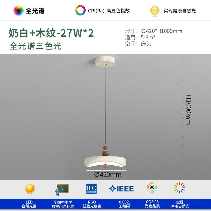 Full Spectrum Restaurant Chandelier Dining Room Bar Eye Protection Medieval French Cream Wind Flying Saucer Light Dining Table Light Zhongshan Lighting