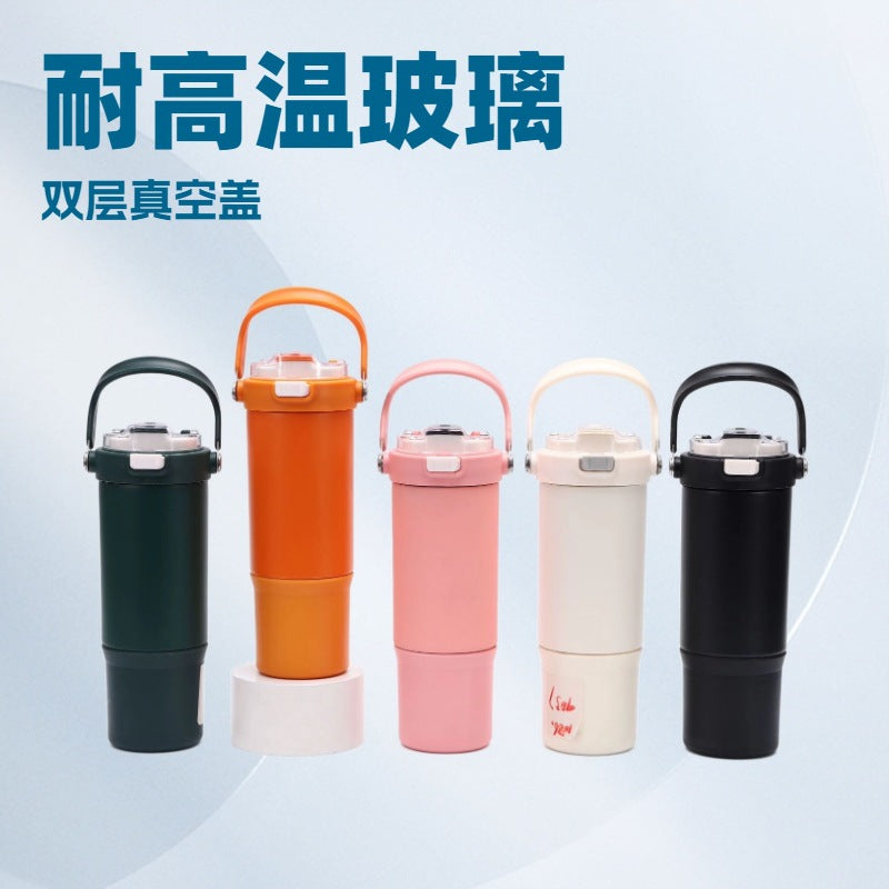 New arrival cross-border sealed leak-proof portable cup high-looking 304 stainless steel car thermos cup fitness cold coffee