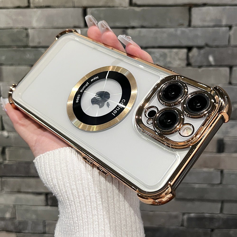 Airbag anti-fall 11 suitable for iphone 17 mobile phone case 16 magnetic holder apple 15 protective cover 14 airbag anti-fall