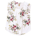 cross-border standard code new  women's casual round neck printing loose tank top