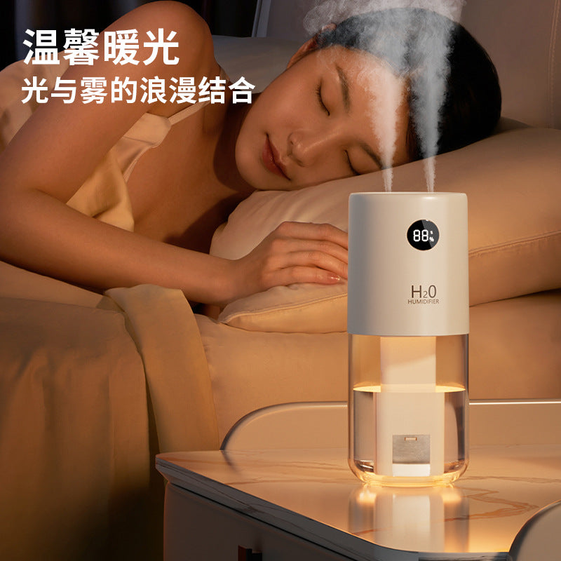 hot-selling car dual-spray humidifier usb home office desktop silent small sterilization atomizer wholesale