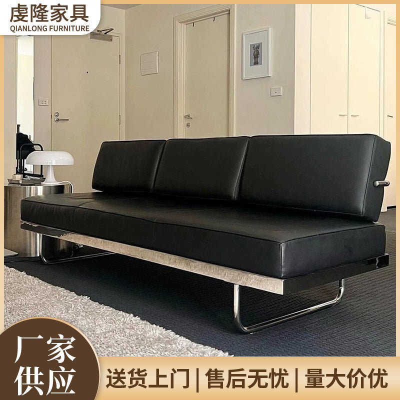 Le corbusier genuine leather sofa business hotel medieval style reception sofa genuine leather sofa italian straight row sofa