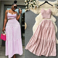 Age-reducing suit women's summer clothing new arrival sling tops shorteasiest for match large swing skirt sweettwo-piece set trendy