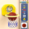 Kids' hanging basketball hoop - indoor/outdoor, no drilling required, foldable, with scoring system and rings - perfect for kindergarten basketball games and toys