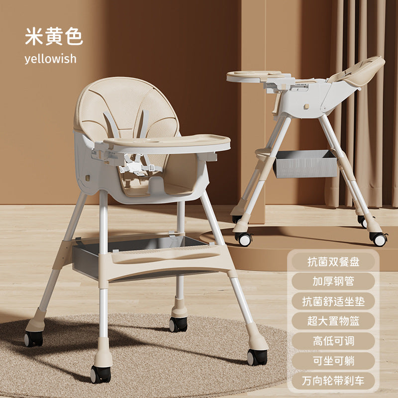 Baby Dining Chair Eating Foldable Portable Household Baby Learning Sitting Chair Children's Multifunctional Dining Table Seat Factory