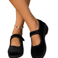 Export flat suede mary jane rocking shoes  new arrivalspring & fallplus size red gentle late fairy