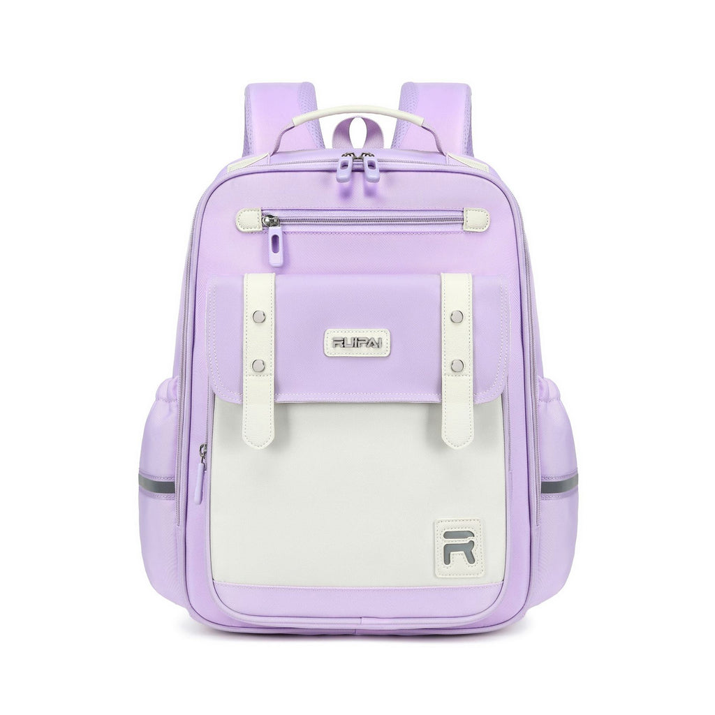 Rui brand new children's schoolbag spine protection to reduce the burden of ultra-light primary school students 3rd to 6th grade boys and girls cloud schoolbag