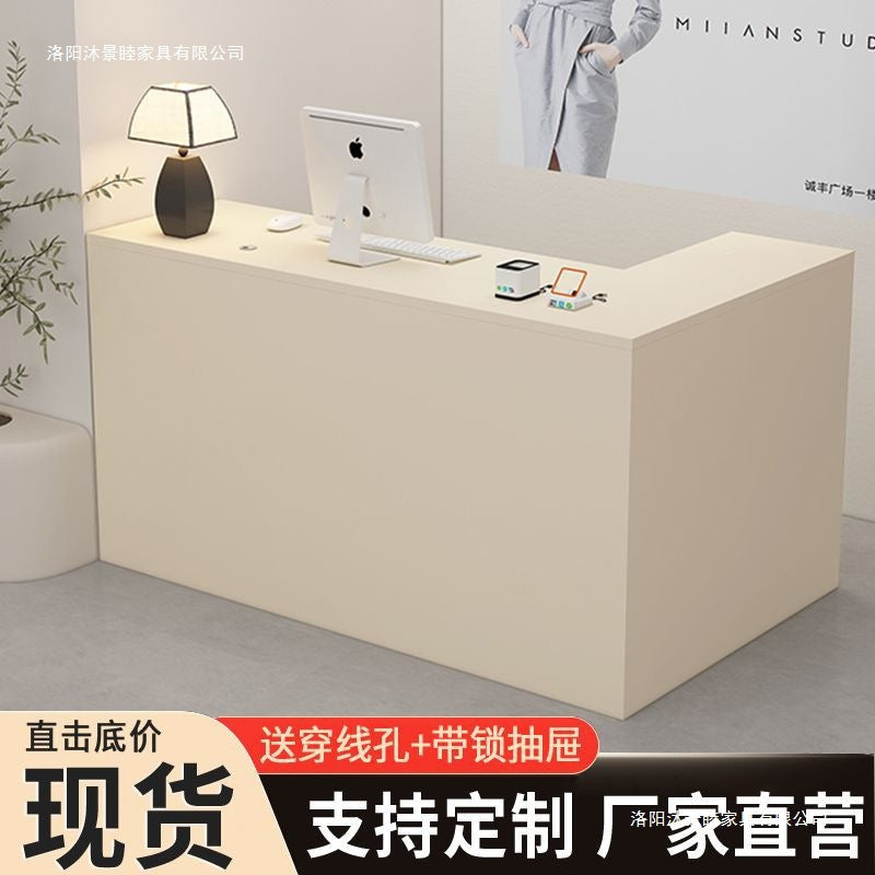 Clothing store small front desk cashier company bar table beauty salon reception counter computer desk office desk