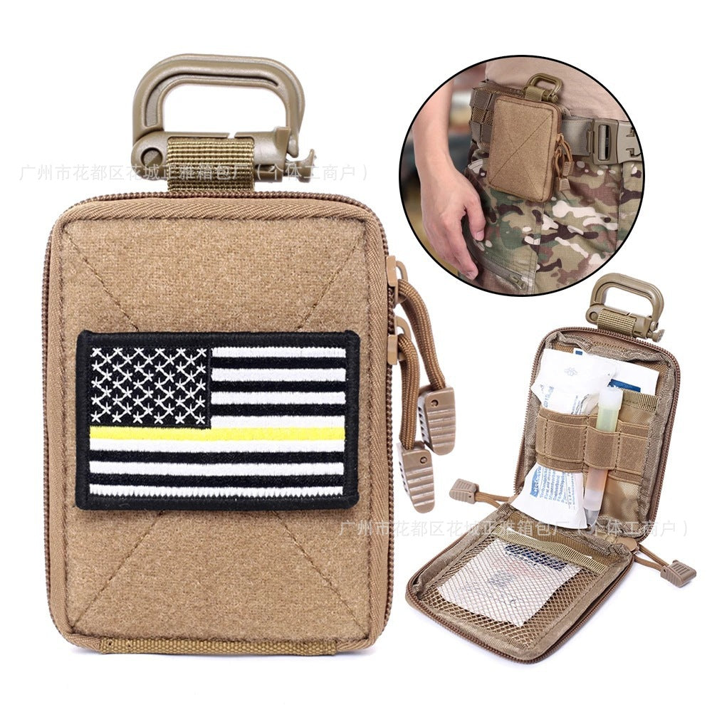 Zhengya Outdoor Medical First Aid Storage Bag Molle Multifunctional Tactical Fanny Bag EDC Toolkit Military Fan Accessories