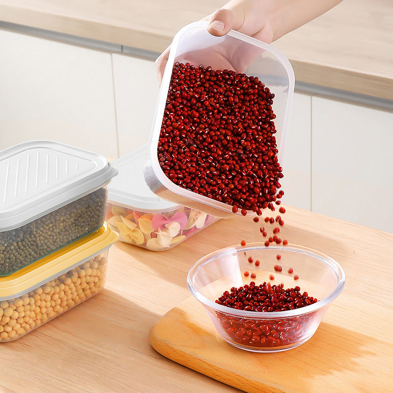 Food grade sealed with lid, fruit refrigerator fresh-keeping box, high temperature resistant microwave oven, heatable grain storage box