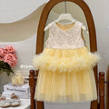 【ready to ship】girls' dress -  new korean style, chic kids' mesh princess dress, vest dress with tulle skirt
